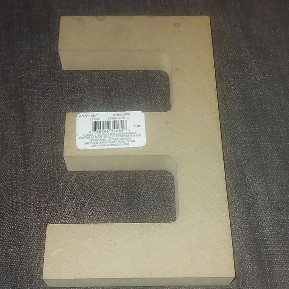 WOODEN Letter " E "  by ArtMinds - Picture 2 of 7